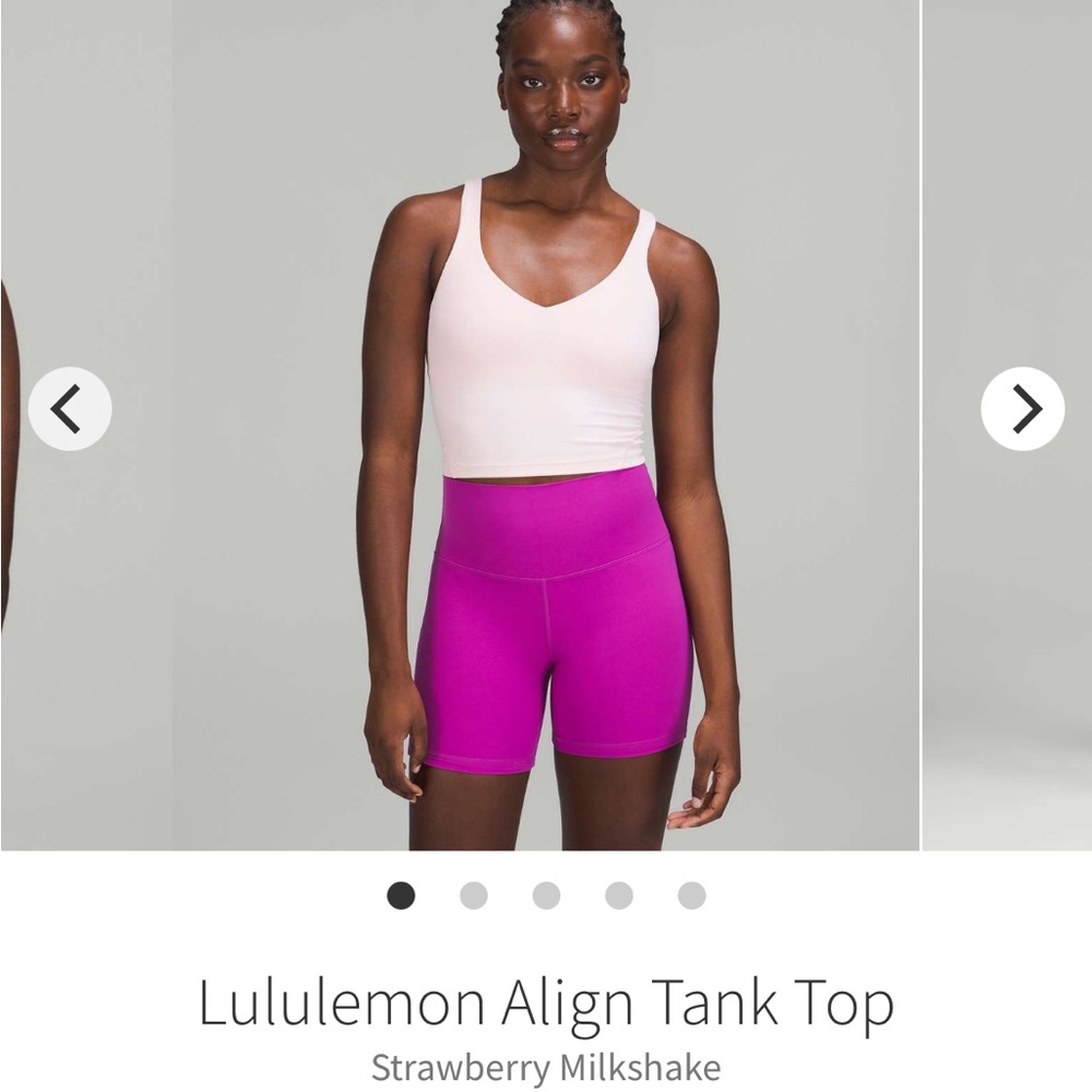 Lululemon Atheltica Align Tank Top Strawberry Milkshake Size 2 NWT